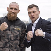 Григорий Дрозд и Дмитрий Кудряшов на фотосессии "Мир Бокса"